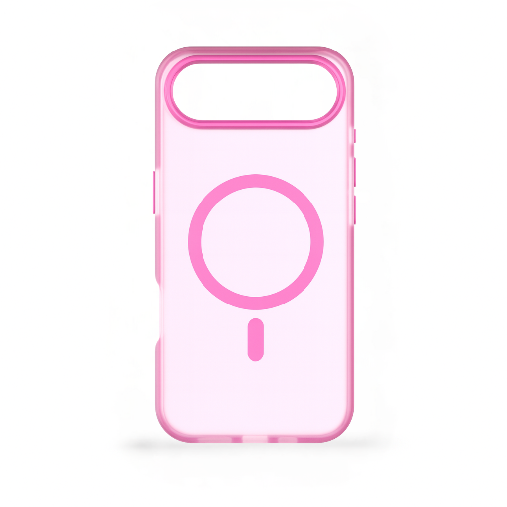 Mobilskal MagSafe Rosa Transparent