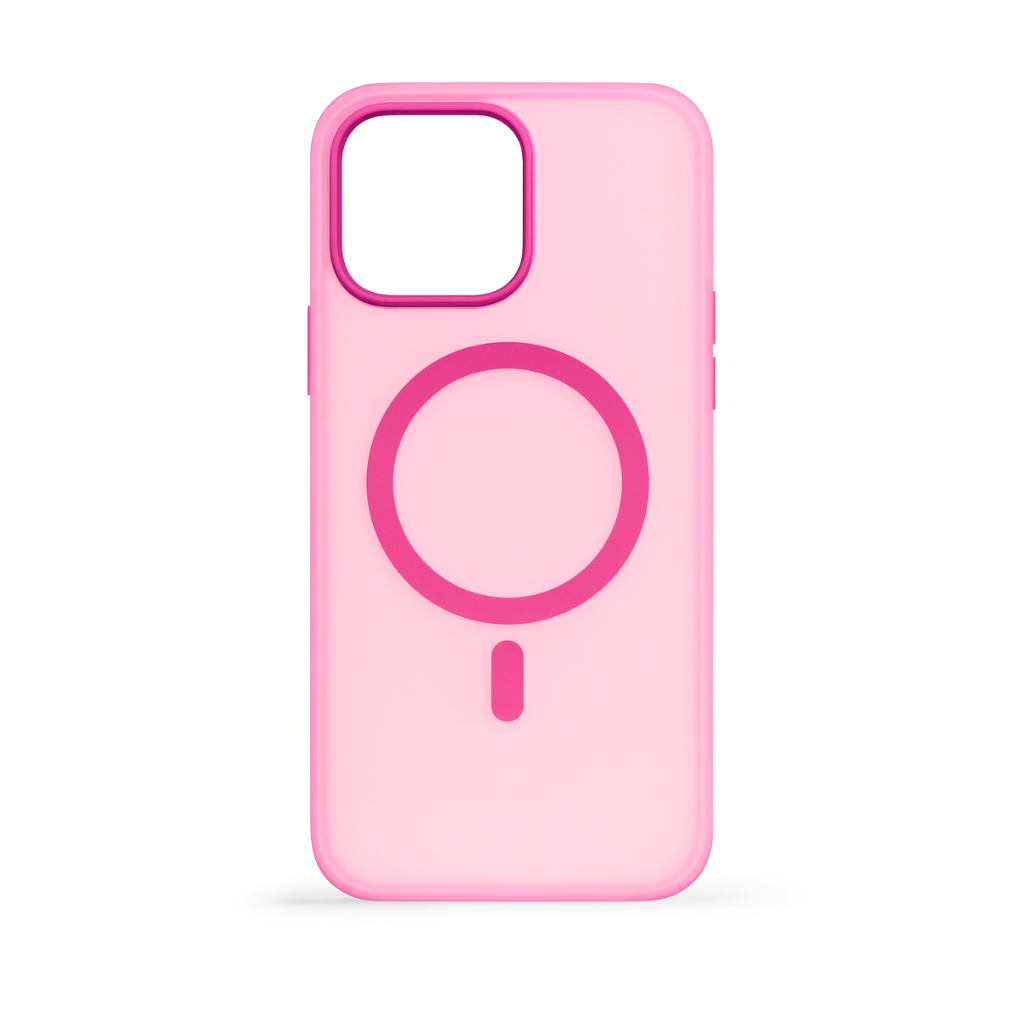 Mobilskal MagSafe Rosa Transparent