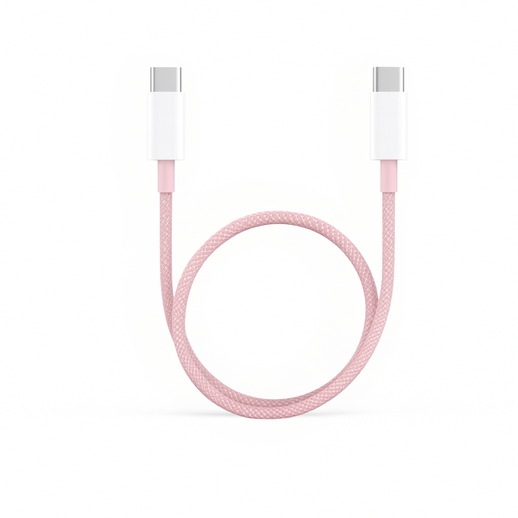 Micflip Rainbow snabbladdningskabel USB-C till USB-C 60W, 3A, 1m USB-C PD