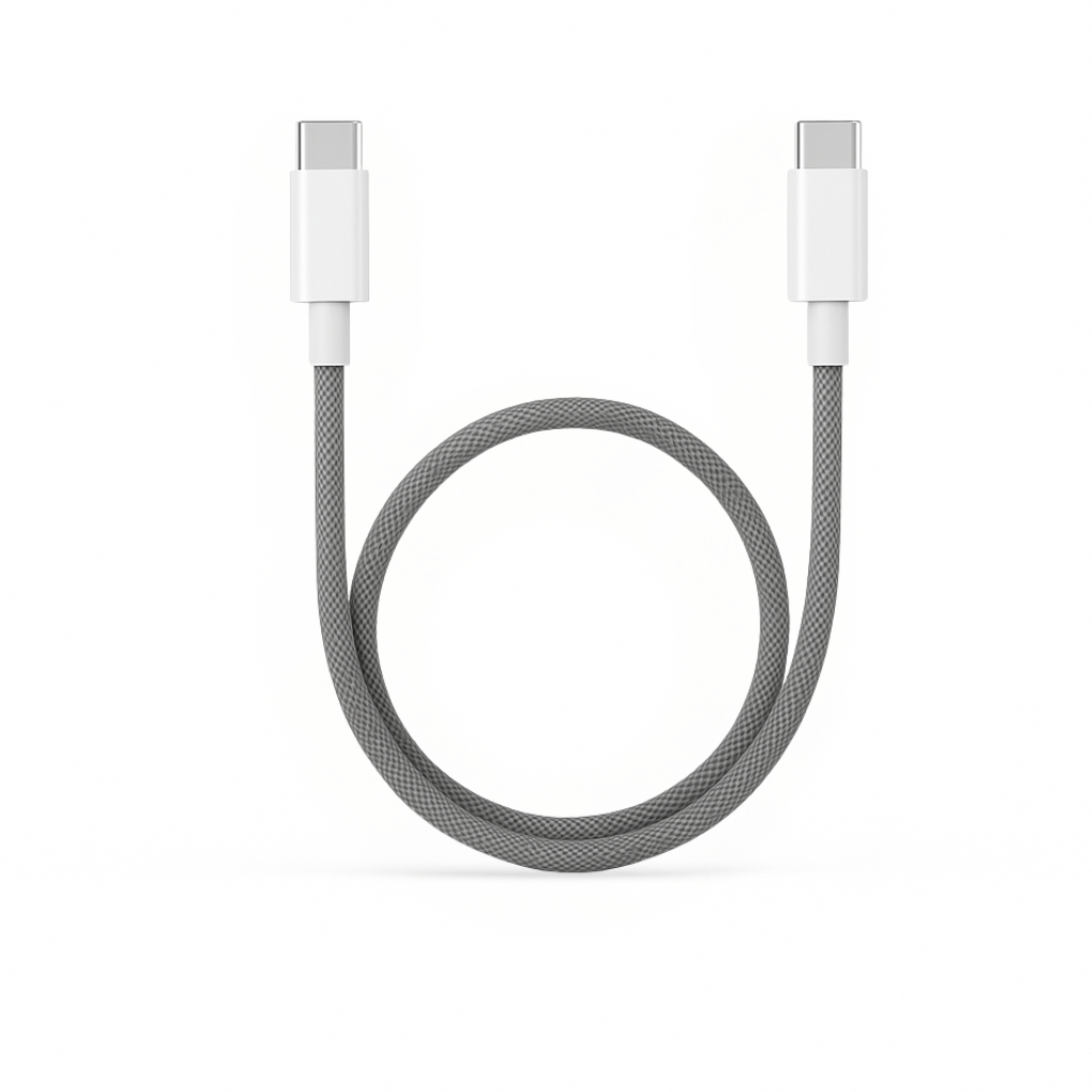 Micflip Rainbow snabbladdningskabel USB-C till USB-C 60W, 3A, 1m USB-C PD