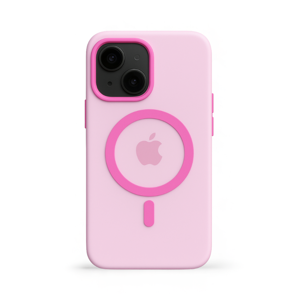 Mobilskal MagSafe Rosa Transparent