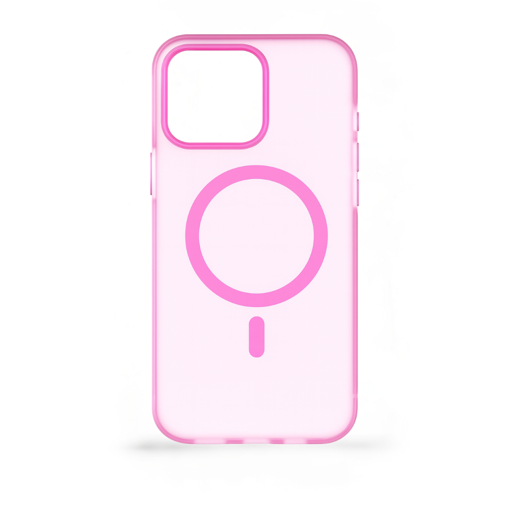 Mobilskal MagSafe Rosa Transparent