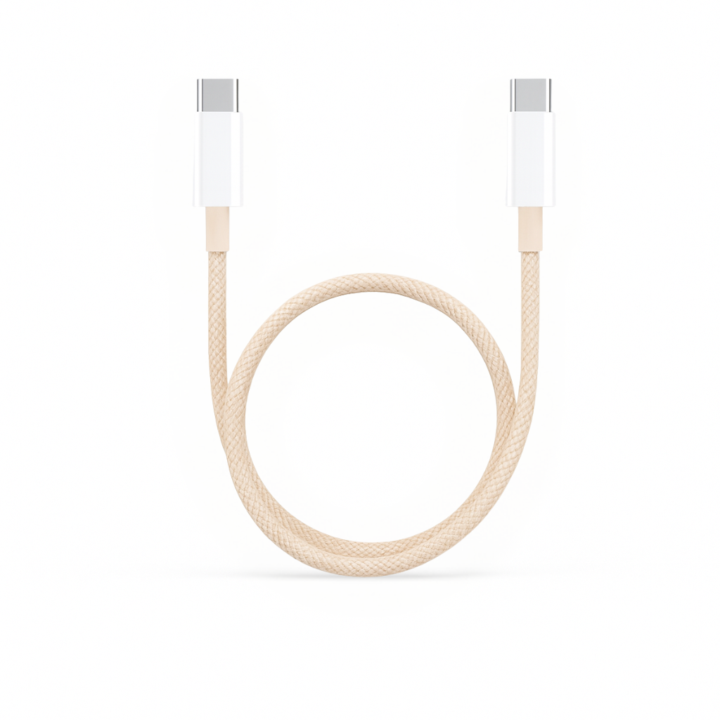 Micflip Rainbow snabbladdningskabel USB-C till USB-C 60W, 3A, 1m USB-C PD