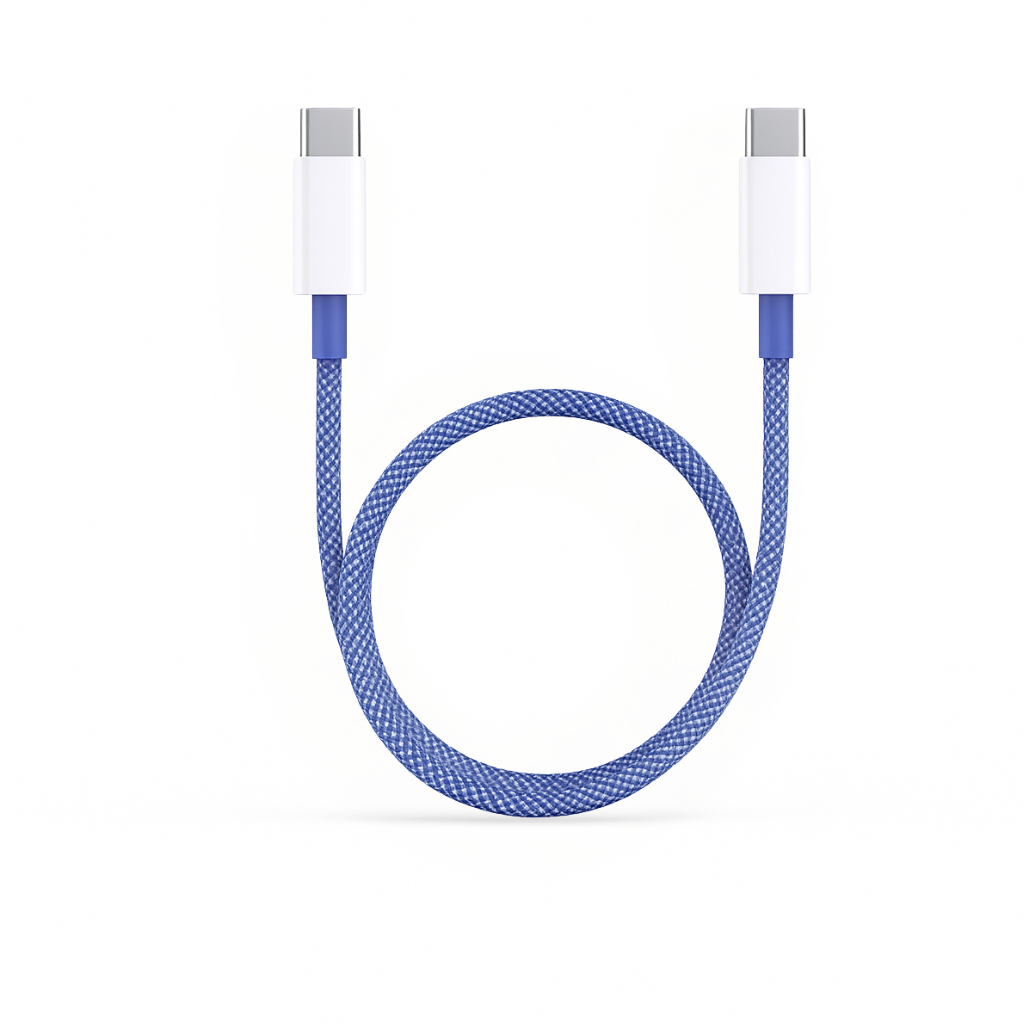 Micflip Rainbow snabbladdningskabel USB-C till USB-C 60W, 3A, 1m USB-C PD