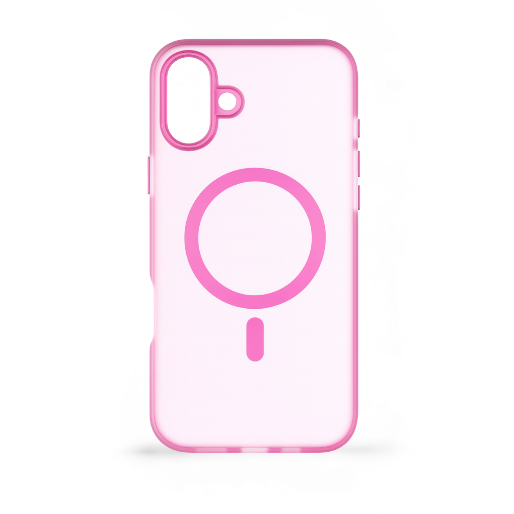Mobilskal MagSafe Rosa Transparent